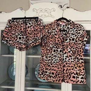 Buddy Love two piece leopard pajama set